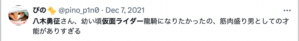 八木勇征さんが仮面ライダー龍騎になりたかったことに関するコメント投稿画像