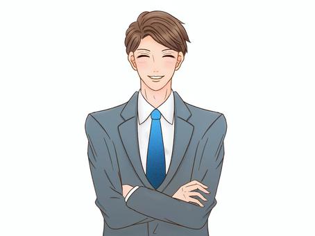 爽やかな男性のイラスト